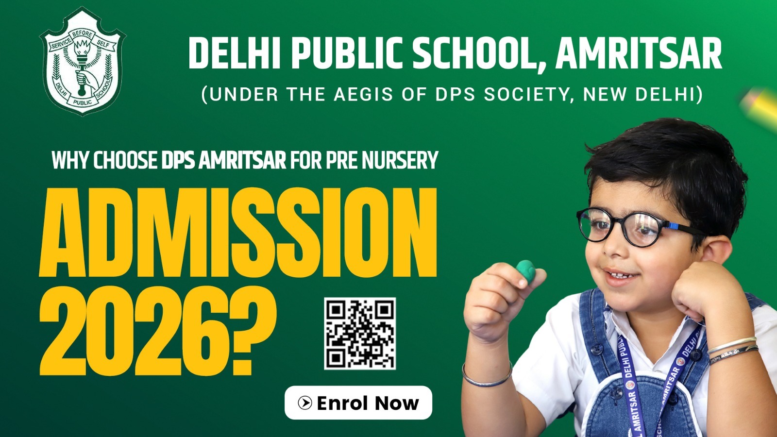 DPS Amritsar for Pre-Nursery Admission 2026